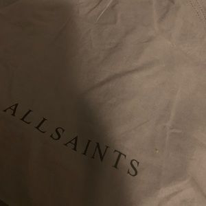All Saints Black Suede Bag